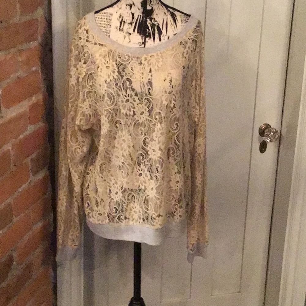 Lovers & Friends Lace Sweatshirt